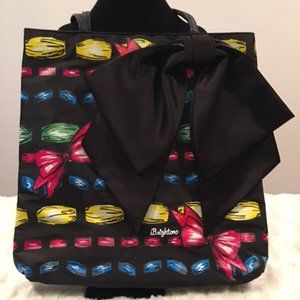 BRIGHTON "TAKE A BEAU" Large Tote with Black Bow NWOT